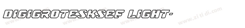 DigiGroteskSEF Light字体转换